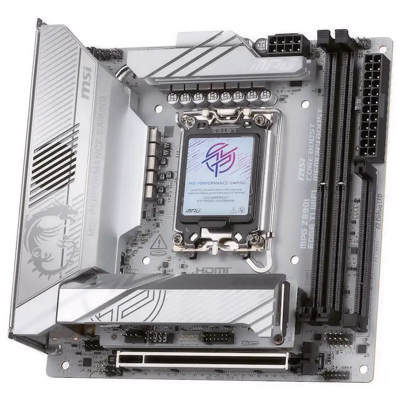 Montaje Placa Base MSI MPG Z890I EDGE TI WIFI Gaming PC Puentes Viejas Montaje Placa Base MSI MPG Z890I EDGE TI WIFI Gaming PC Puentes Viejas