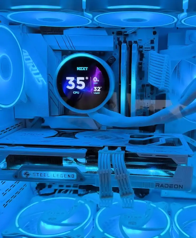 Montaje Refrigeración Líquida NZXT Gaming PC Puentes Viejas Montaje Refrigeración Líquida NZXT Gaming PC Puentes Viejas